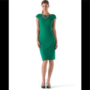 NWT WHBM Cap sleeve Kelly Green Dress